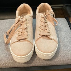 H&M rose pink/beige sneakers LIKE NEW!